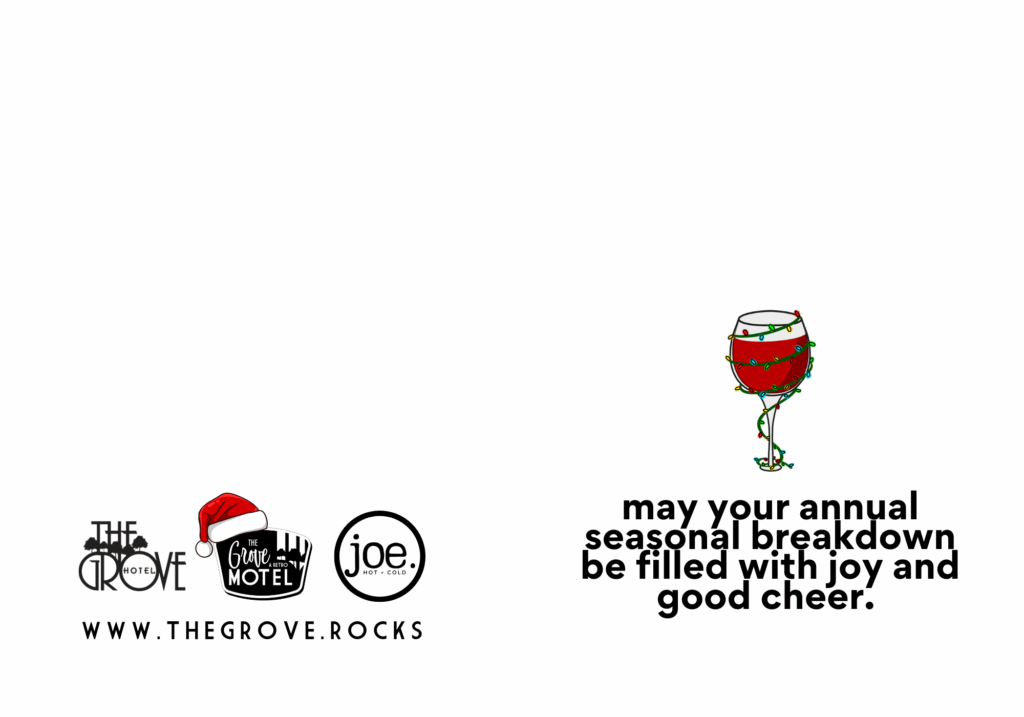 Style 4: May your annual seasonal breakdown be filled with joy and good cheer