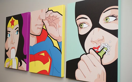 Room 1: The Ultimate Crashpad, retro artwork