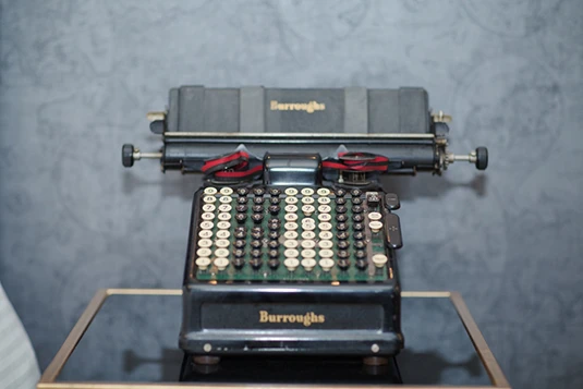 Room 12: For The Love of Money, vintage typewriter