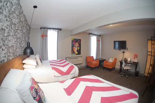 Room 15: Oh Snap! Two double beds