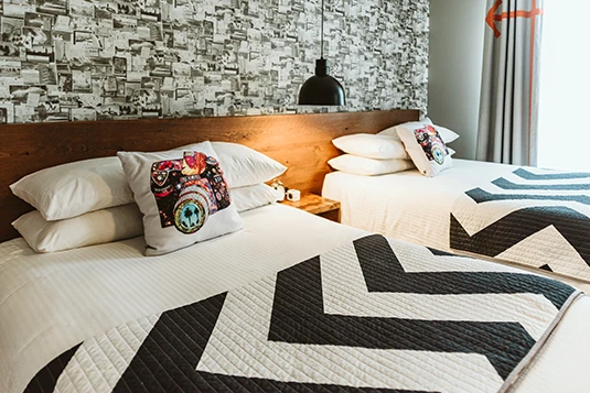 Room 15: Oh Snap! Two double beds