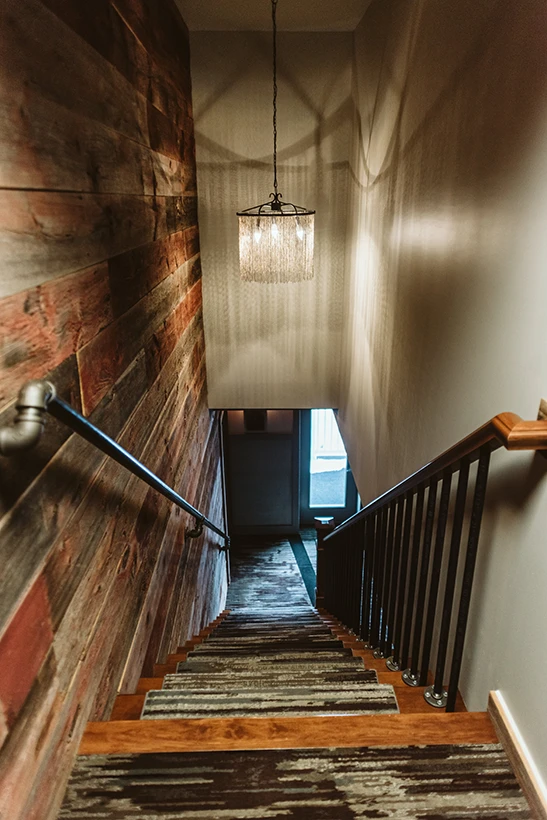 The Grove Hotel, staircase
